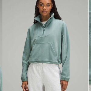 Lululemon brushed softstreme ribbed half zip